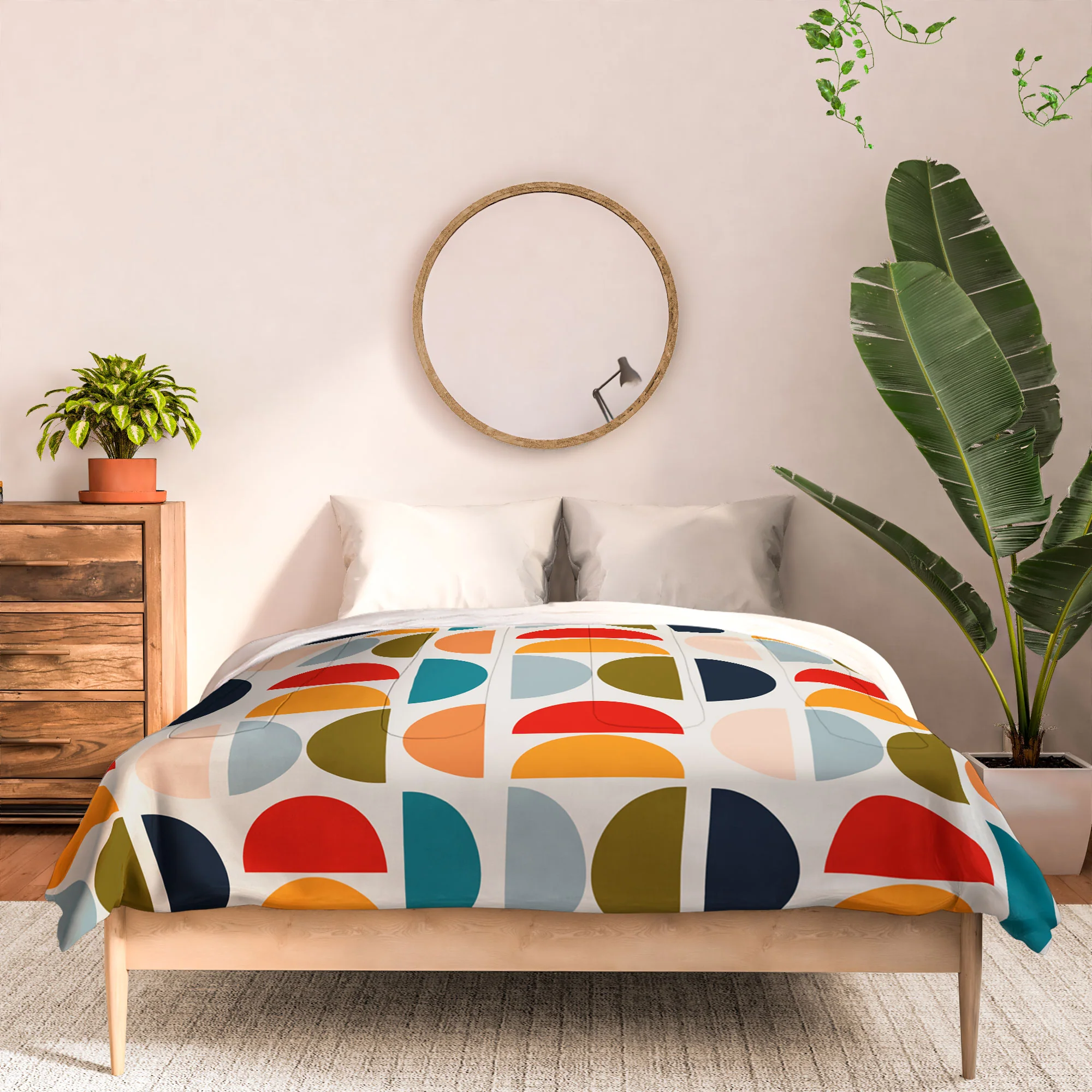 Viviana Gonzalez Mid Century Geometric Vibes I Comforter - Image 3