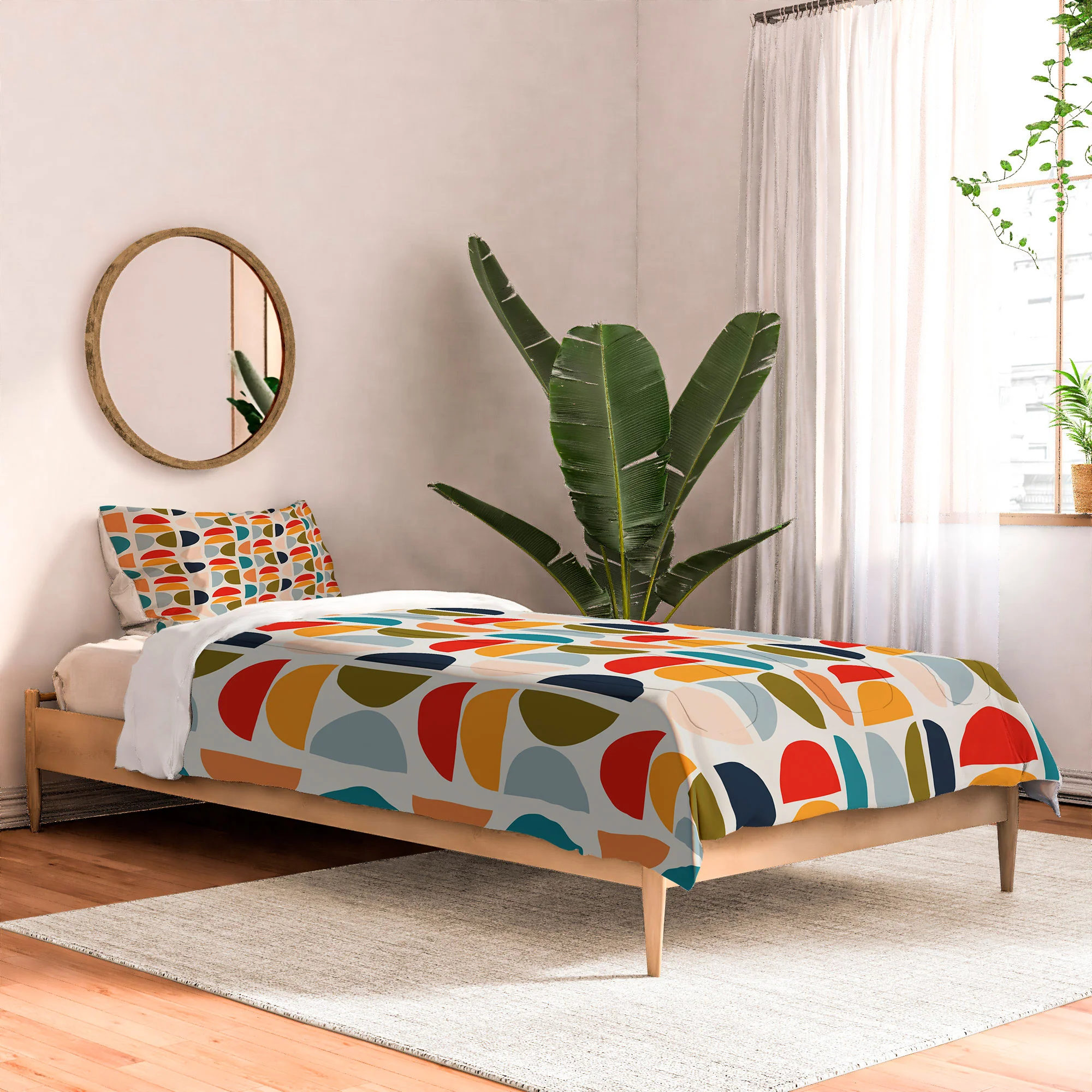 Viviana Gonzalez Mid Century Geometric Vibes I Comforter - Image 8