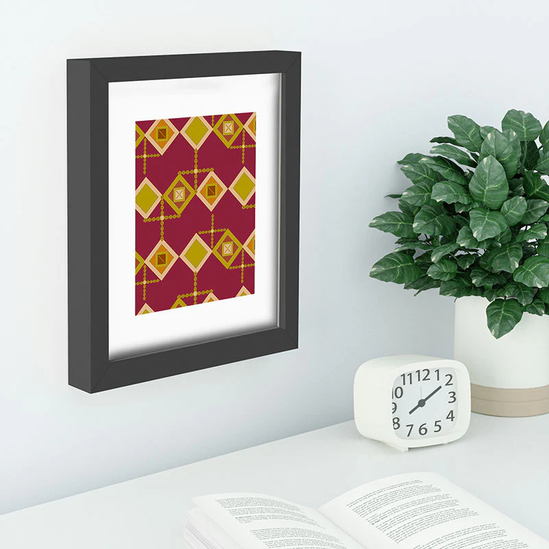 Viviana Gonzalez Mid Century Geometric Vibes Recessed Framing Rectangle - Image 2
