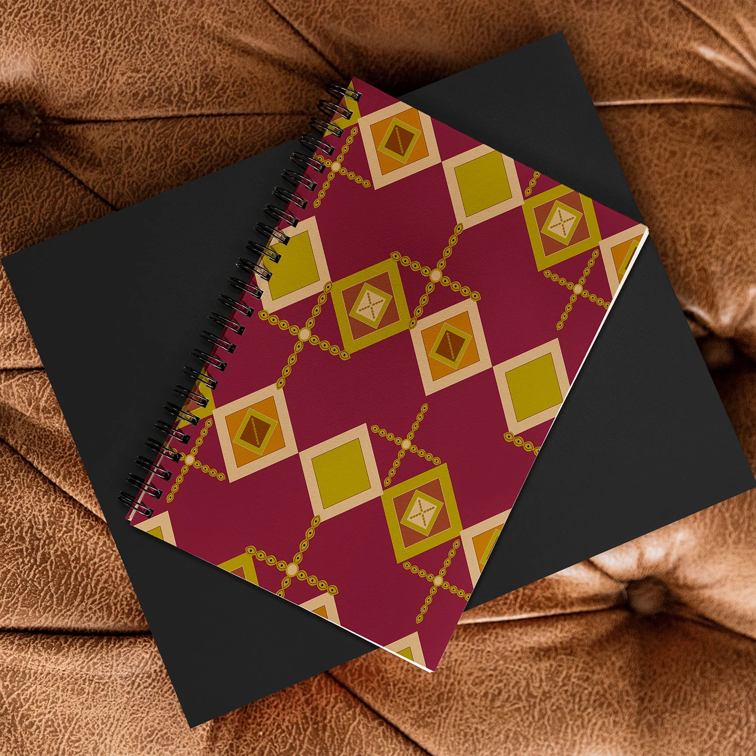 Viviana Gonzalez Mid Century Geometric Vibes Spiral Notebook - Image 4