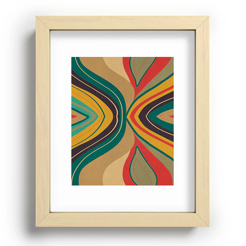 Viviana Gonzalez Psychedelic colorful love Recessed Framing Rectangle - Image 5