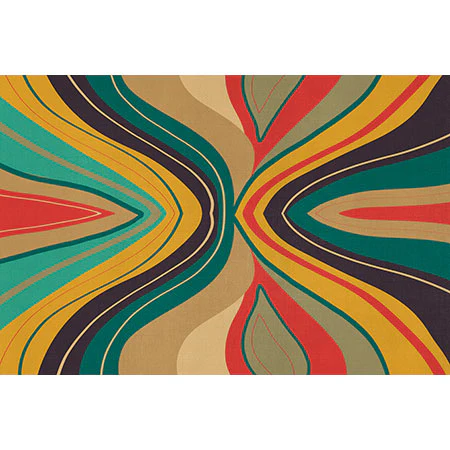 Viviana Gonzalez Psychedelic colorful love Wall Mural - Image 6
