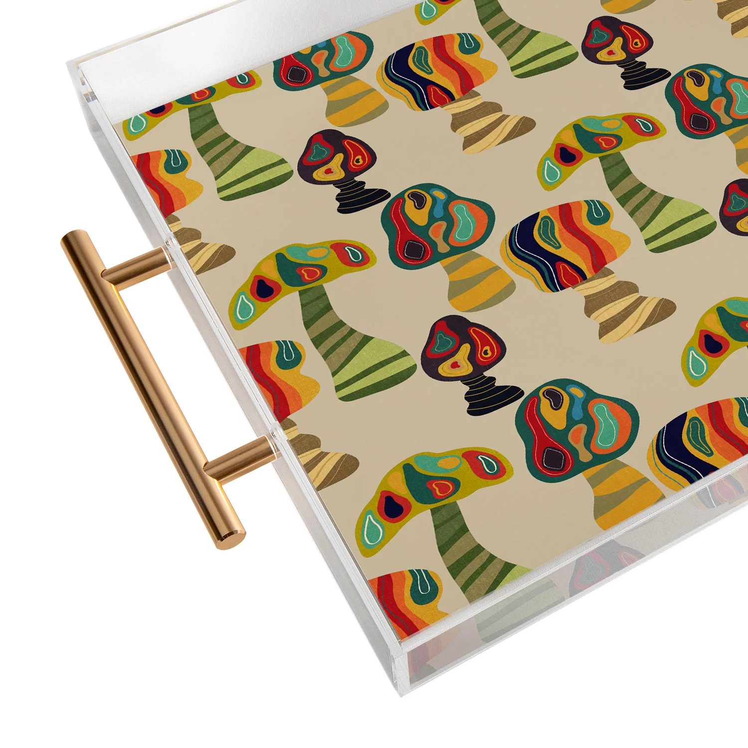 Viviana Gonzalez Psychedelic trees Acrylic Tray - Image 7
