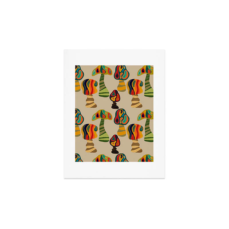 Viviana Gonzalez Psychedelic trees Art Print - Image 4