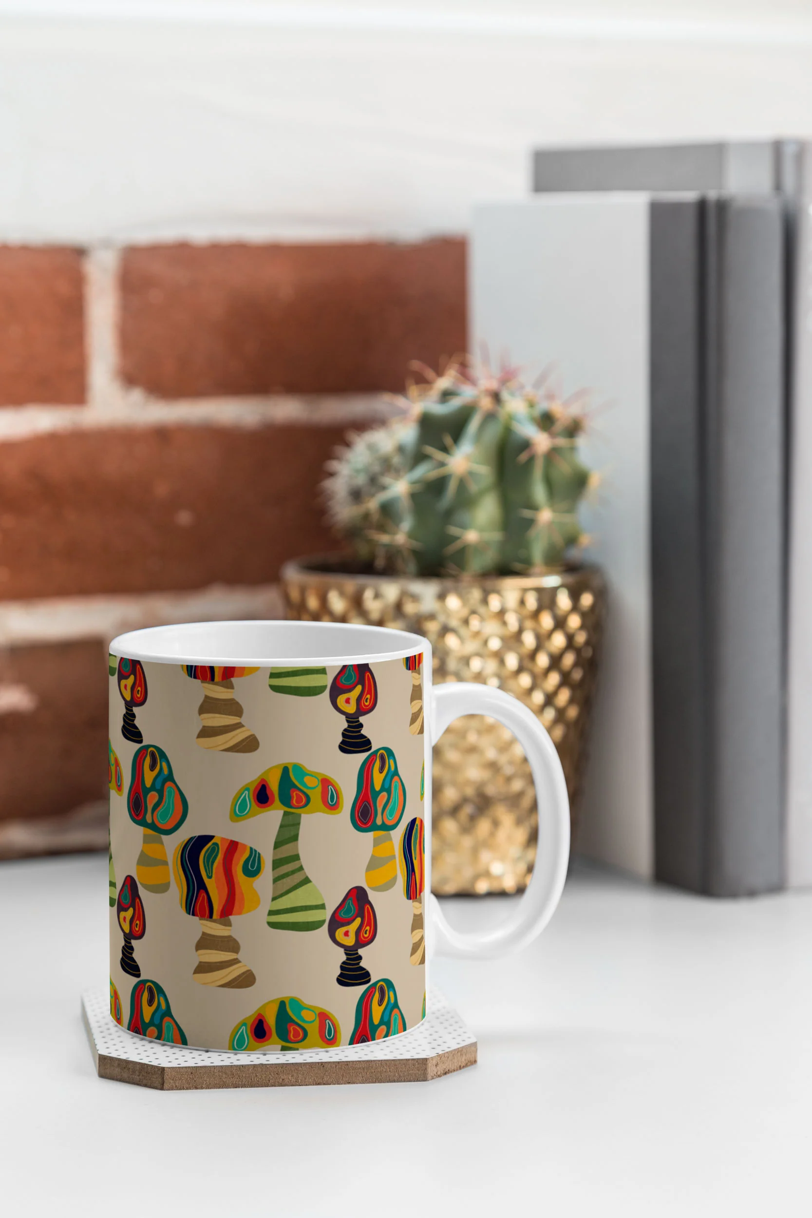 Viviana Gonzalez Psychedelic trees Coffee Mug - Image 3