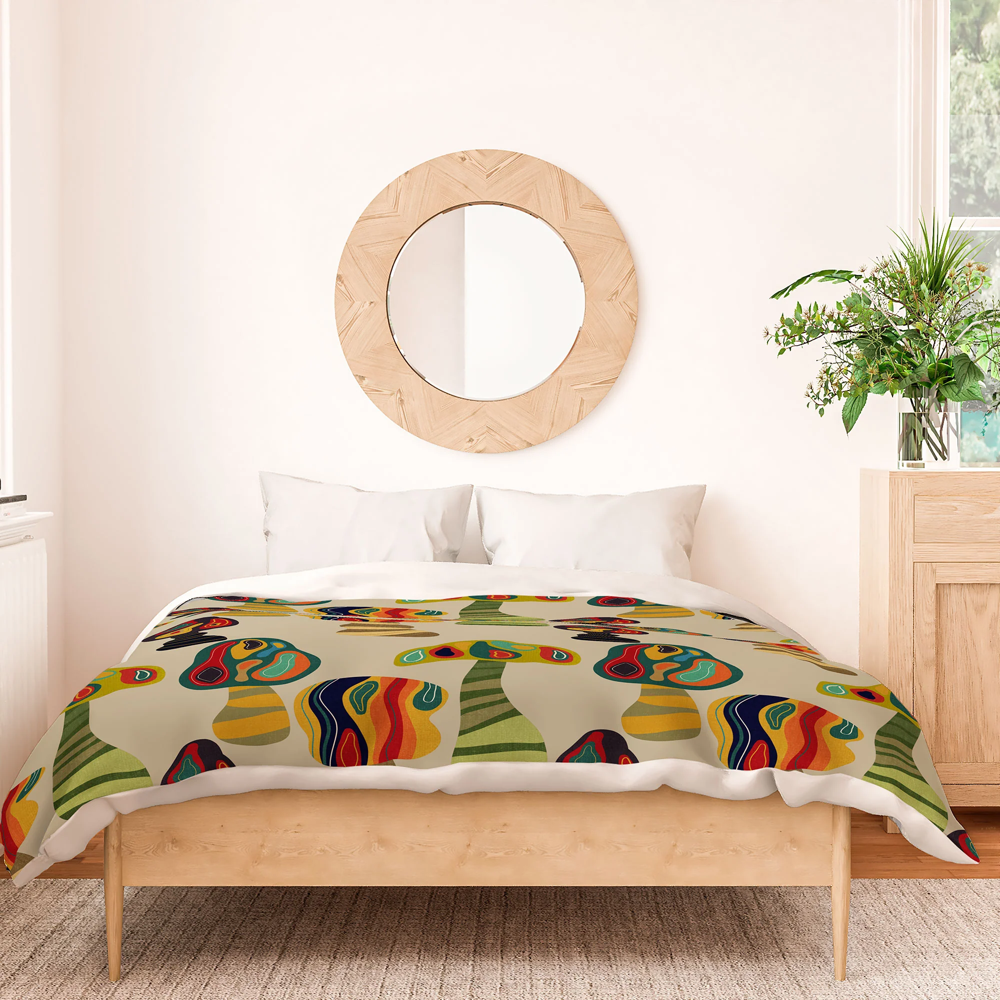 Viviana Gonzalez Psychedelic trees Duvet Cover - Image 14