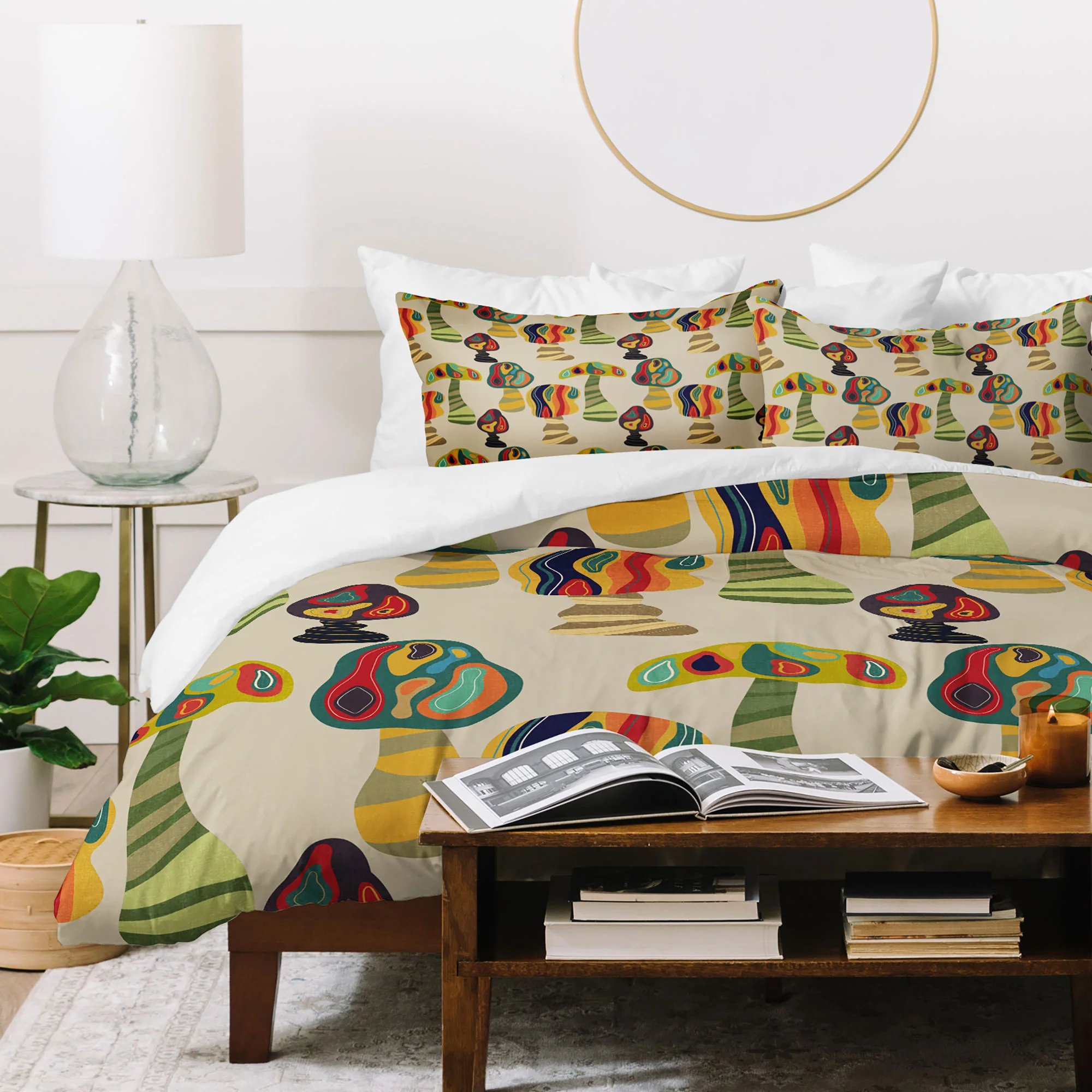 Viviana Gonzalez Psychedelic trees Duvet Cover - Image 35