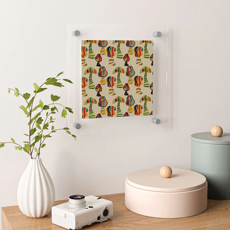 Viviana Gonzalez Psychedelic trees Floating Acrylic Print - Image 10
