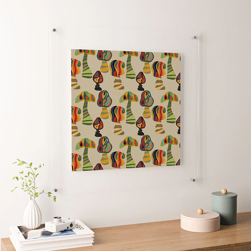 Viviana Gonzalez Psychedelic trees Floating Acrylic Print - Image 40