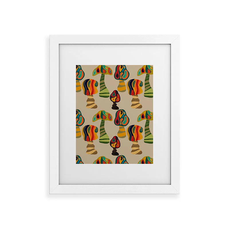 Viviana Gonzalez Psychedelic trees Framed Art Print - Image 15