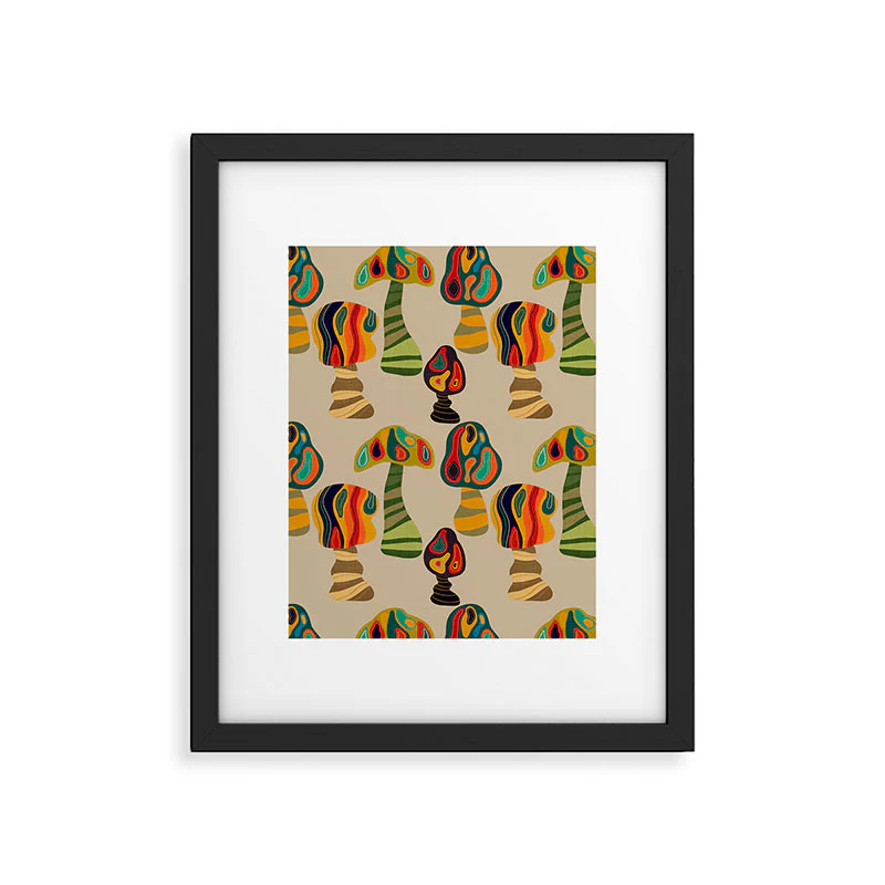 Viviana Gonzalez Psychedelic trees Framed Art Print - Image 29