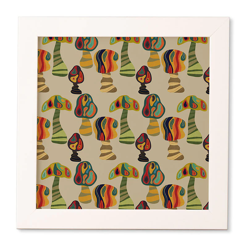 Viviana Gonzalez Psychedelic trees Framed Wall Art - Image 13