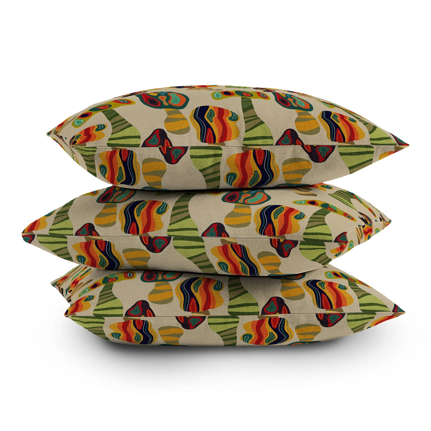 Viviana Gonzalez Psychedelic trees Outdoor Throw Pillow - Image 15