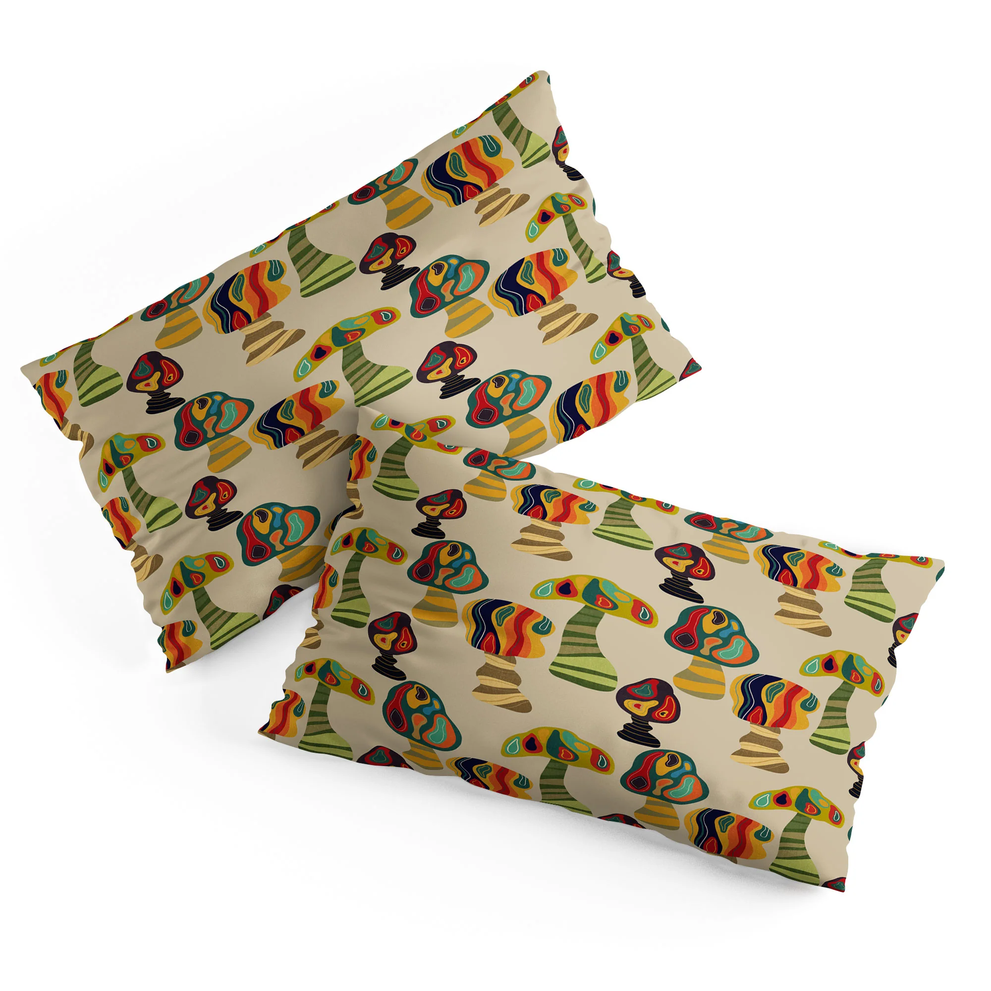 Viviana Gonzalez Psychedelic trees Pillow Shams - Image 4